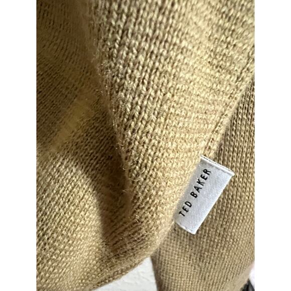 Ted Baker London Merino Wool Quarter Zip UK5 US Large - Picture 6 of 7